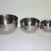 Sale Nesting Set of 3 REVERE WARE Stainless Steel FLAT Bottom Mixing Bowls with Rings