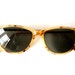 Vintage sunglasses horn-rimmed 80s womens spectacles glasses light havanna ray ban like