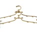 Vintage 2 brass hangers antique romantic French style closet clothing display