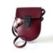 Vintage French saddle bag leather party equestrian satchel red burgundy oxblood mulberry fashion accessories 70s cross shoulder