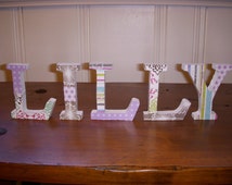 Custom Wood Name Letters