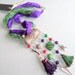 Amethyst and Malachite Stone, Silver Pendant Ethnic, Otantic Necklace-Feminine, Handmade, OOAK, Christmas , Haute Couture
