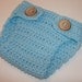 SALE - Baby Diaper Cover " Light Blue " Newborn "