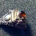 Square Sterling Poison Ring- Ornate