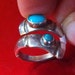 Rare: Towle Marked Sterling and Turquoise Spoon Ring
