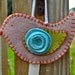 Barrette Holder - Bird in Pink, Green, Turquoise, Orange