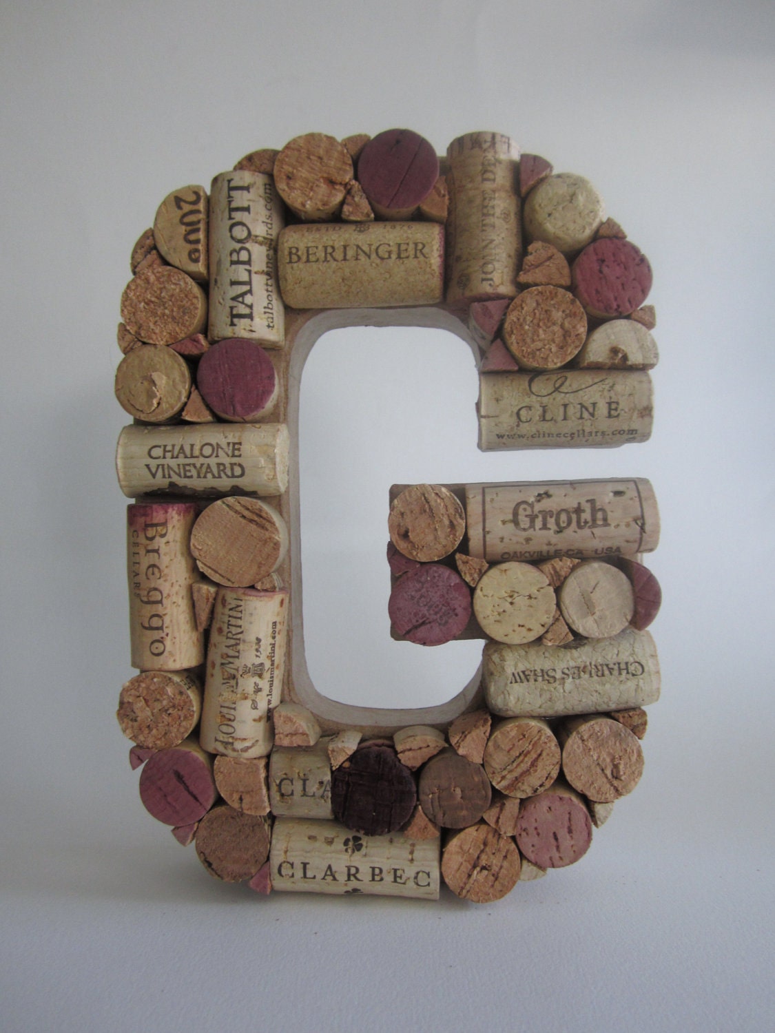 A Custom Wine Cork Letter