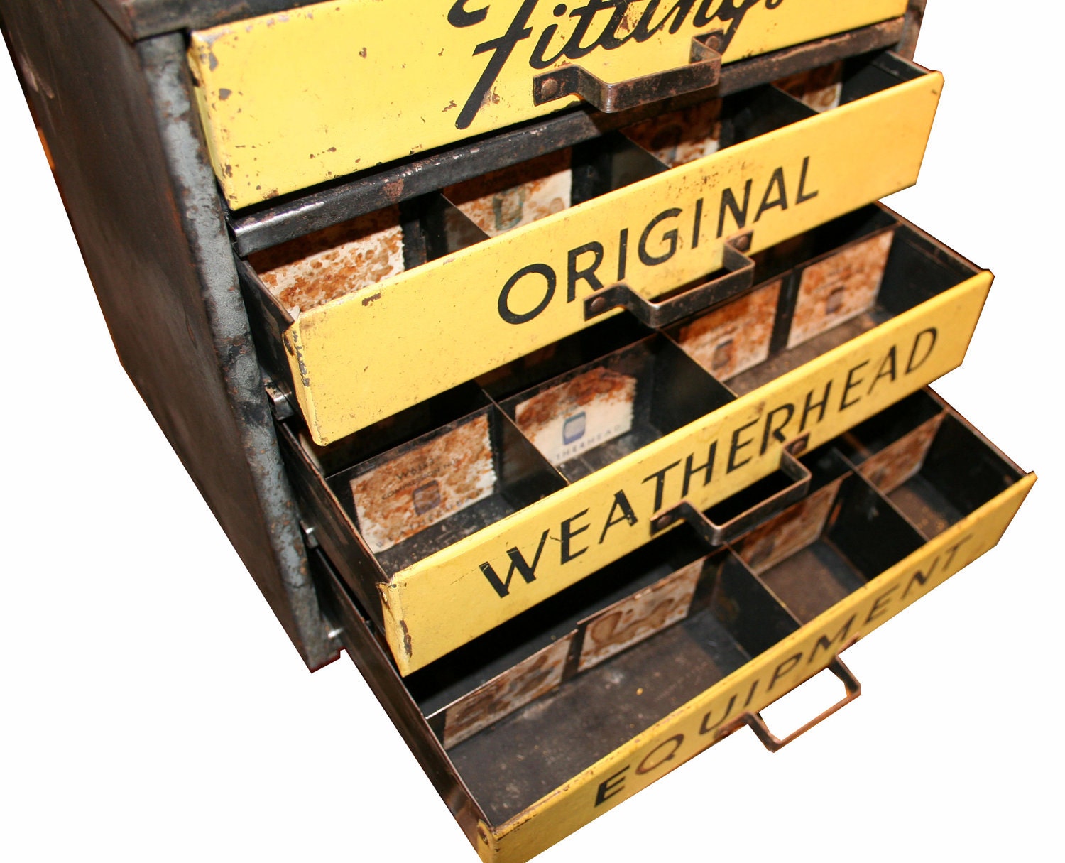 Vintage Industrial Metal Parts Fittings Original