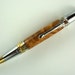 Handcrafted Wooden Pen Hand Turned Maple Burl and Chrome and Gold TN Hardware 237K
