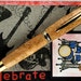 Wooden Fountain Pen Hand Turned and Handcrafted Cherry Burl 24K Gold Hardware 262J