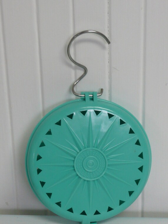 Vintage Plastic Starburst Moth Ball Case Hanging Closet