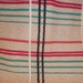 Vintage Camp Blanket Curtain Drapes, Two Panels Cotton, Bates Plaid Turquoise and Flamingo Pink - Vintage Travel Trailer Decor