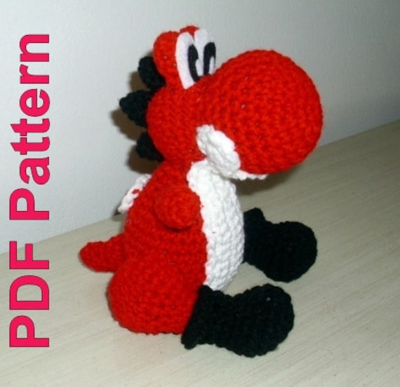 Items similar to PDF Pattern Mini Yoshi Amigurumi ...
