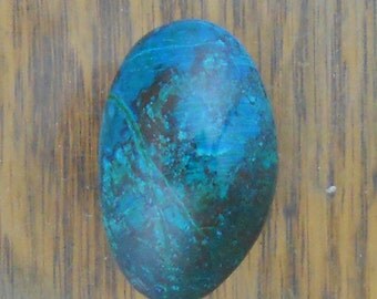 Malachite Chrysocolla freeform cabochon