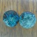 Chrysocolla Malachite ear plugs, one pair