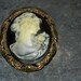 Cameo Brooch Pin Carved Cameo Pin Brooch Hard Stone Cameo Vintage Cameo Pin Wedding