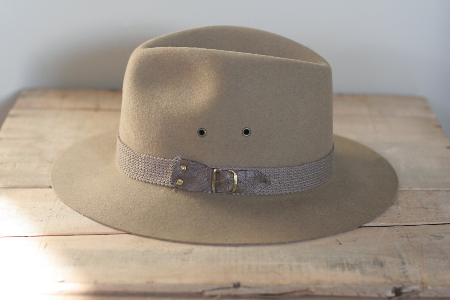 vintage stetson fedora hat wool by TomTomVintage on Etsy