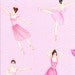 Ballerina Pink Cotton Fabric by the yard