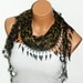 Black, Leopard Pattern 2012 summer trends Scarf ..bridal,scarf,authentic, romantic, elegant, fashion, personalized design