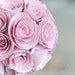 Pink Book Page Rosette Pomander 5 inch Kissing Ball - Upcycled Eco Friendly Birthday Party, Wedding & Shower Decor - Ready to Ship