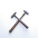2 Antique Wood Handled Hammers - Ball Pein and Cheney style Pick Hammer - Tool - Rustic - Cottage Style