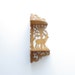 Vintage Deer Fretwork Corner Shelf - Boho - Cottage Chic - Wood - Oak - Natural History - Organization