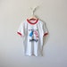 Vintage Ronald Reagan as Rambo 1980's Ringer T-Shirt - Back to School - Political