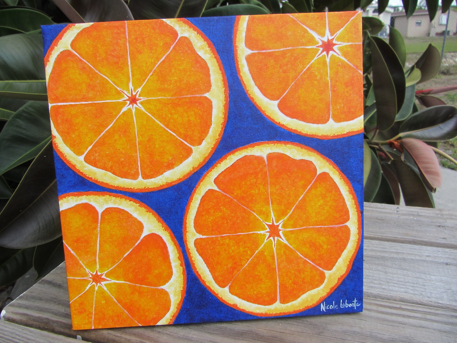 Kitchen decor Fresh Bold Bright Orange Fruit by Treelovergirl