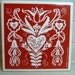 Vintage Berggren Ceramic Trivet - Tack Sa Mycket