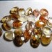 Large Volcano Galaxy Quartz Faceted Briolette Beads 25x18mm