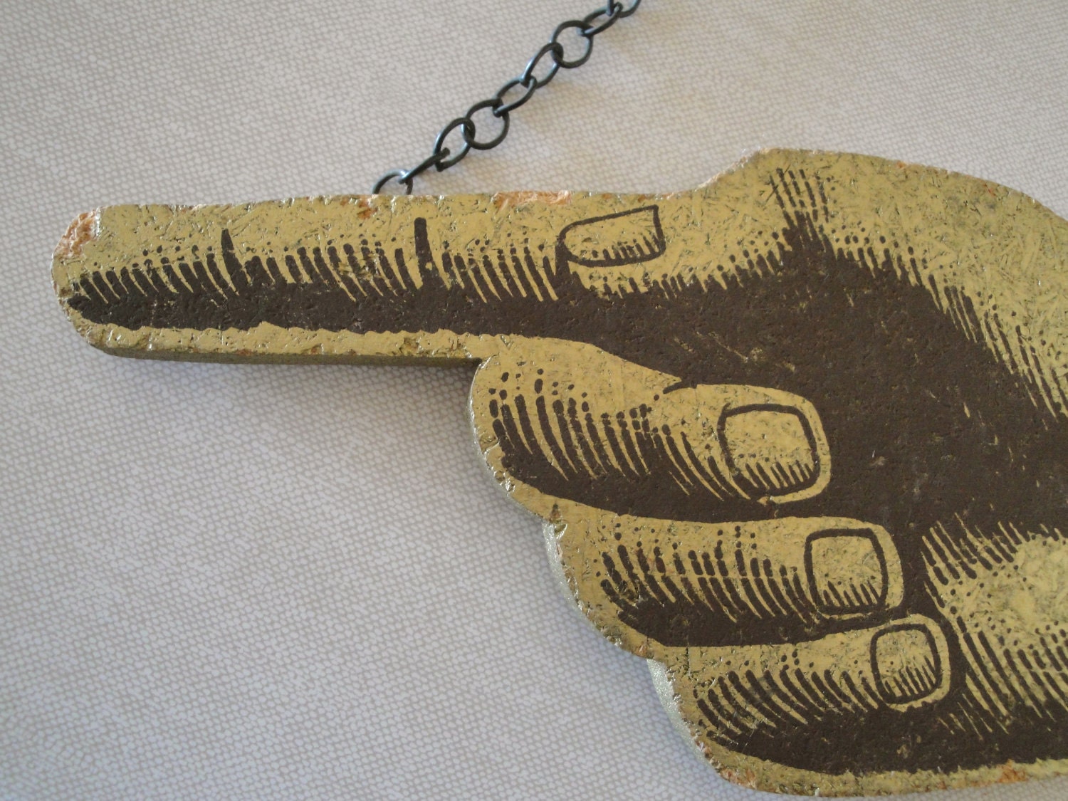 Vintage Pointing Hand Sign | Point Portal