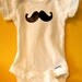 Mustache Onesie: The George 6- 9 mo