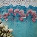 Luxury Sea Blue Embroidered Poppies Lace Trim Fabric Bridal Dress Costume DIY Fabric Crafts Lingerie Bra Lace Supplies Alterations