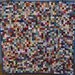 No. 21, Vivid Postage Stamp Quilt, 1,600 Pieces