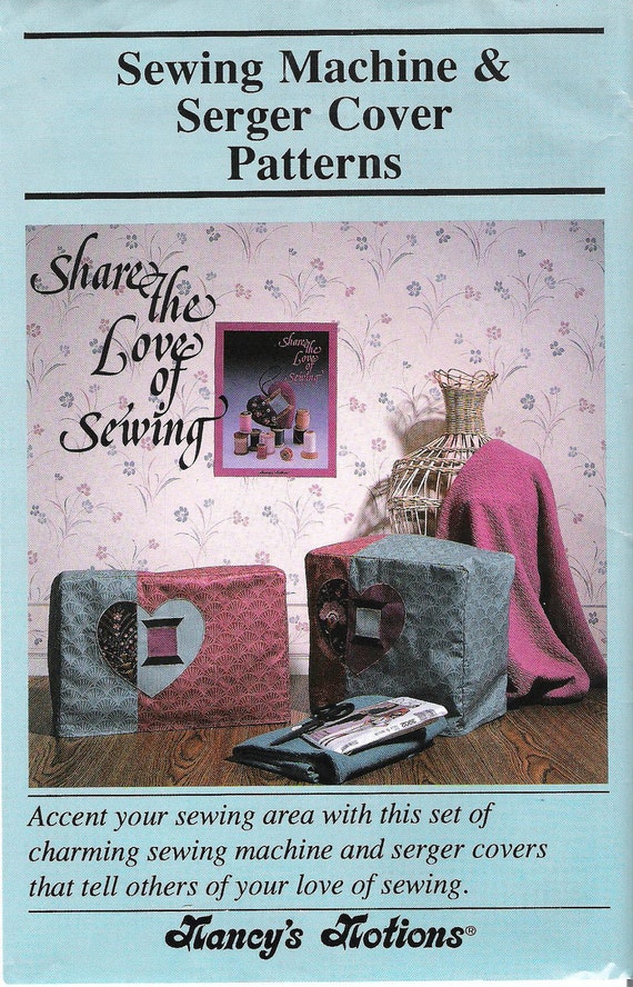 New Nancy Notions SEWING MACHINE & SERGER Cover Patterns