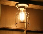 vintage industrial style porcelain light fixture with metal cage farmhouse ceiling items similar to industrial light vintage style porcelain mount fixture with metal wire cage vintage industrial style porcelain light fixture with metal cage farmhouse ceiling items similar to industrial light vintage style porcelain mount fixture with metal wire cage