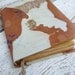 Handmade Journal, notebook - Land gentleness, antiqued paper, free shipping