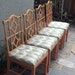 Chippendale Style chairs with cane seats. On hold.