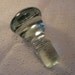 Large Heavy Clear Glass Stopper, Vintage