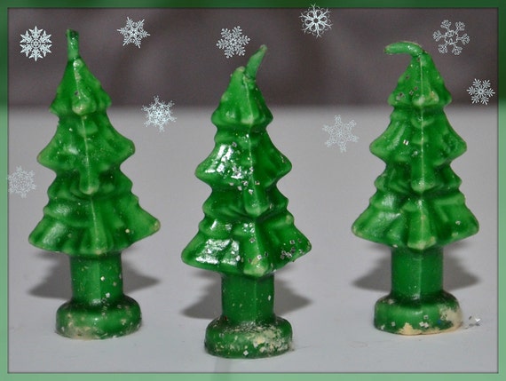 trio of rare gurley christmas tree candles by grammysgoodys trio of rare gurley christmas tree candles by grammysgoodys