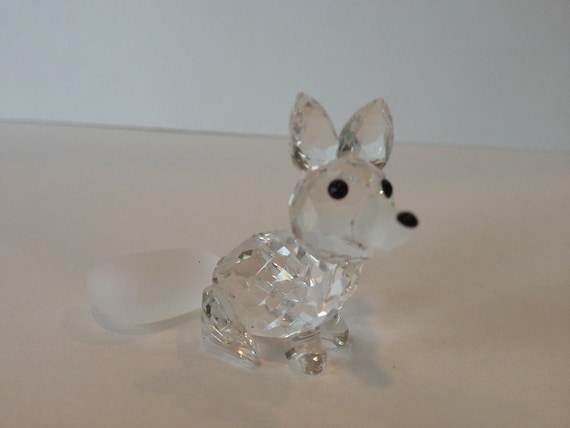 swarovski crystal fox figurine