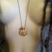Ganesh, Peace Symbol, & Sanskrit OM Pendant Necklace on Turquoise Rosary Chain