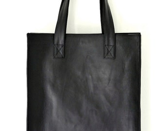 BELLA. Brown leather hobo bag / leather tote bag / oversized