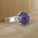 Silver Amethyst Ring - Sterling silver jewelry - Handmade jewelry - Natural stone - Size 10