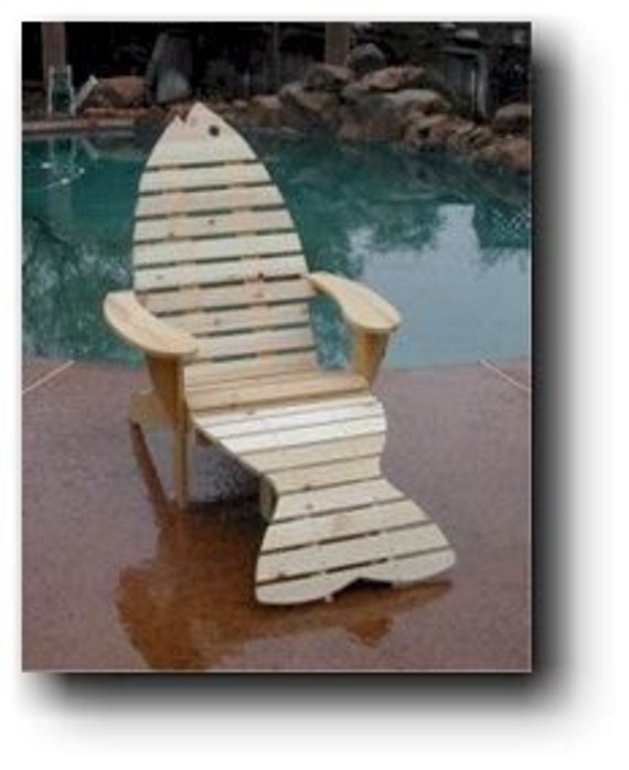 Adirondack Fish Chair Footrest Woodworking Plans