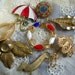 Vintage brooches pin for crafts, rhinestones,destash,recycle,damages,micro mosaic