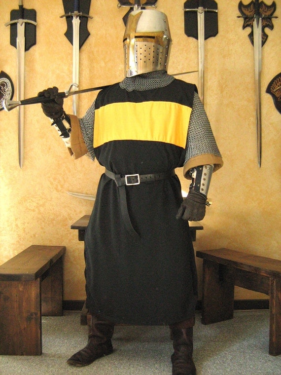 Medieval Knight Heraldry SCA Surcoat Tunic by MorganasCollection