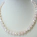 Rose Quartz and Pearl necklace