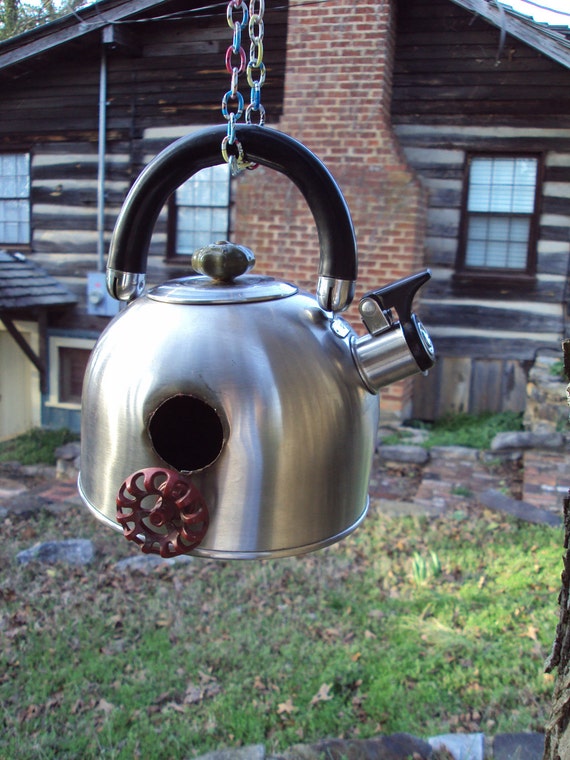 Items similar to Coffee Pot bird house on Etsy