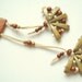 exotic flowers, ash wood, juniper necklace, nature, eco friendly, handmade, wood, woodland, forest, olive green, red brown, mothers day
